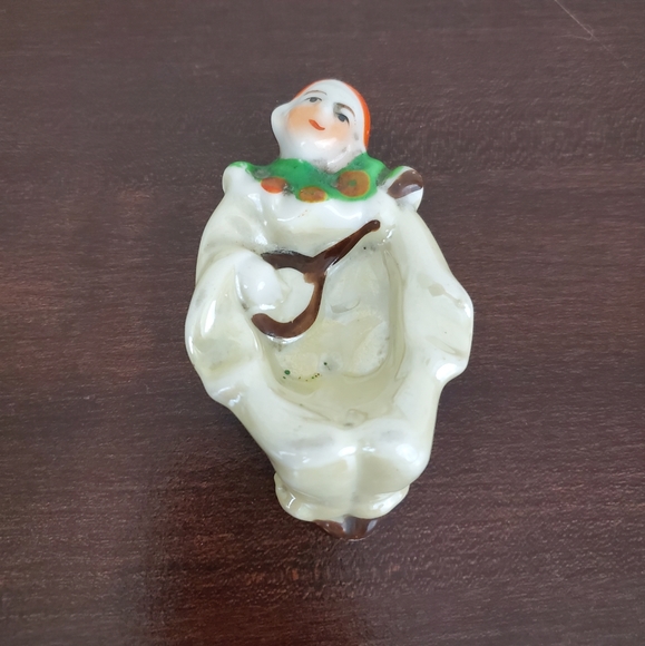 Vintage Art Deco Lusterware Pierrot Trinket Dish - Picture 1 of 9